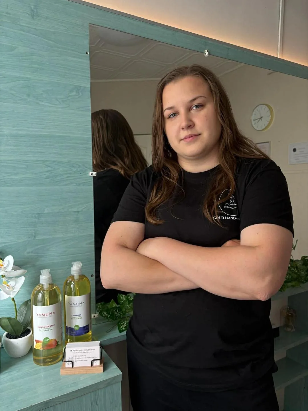 Molnár Maya masszőr a szegedi Gold Hand Massage szalonban